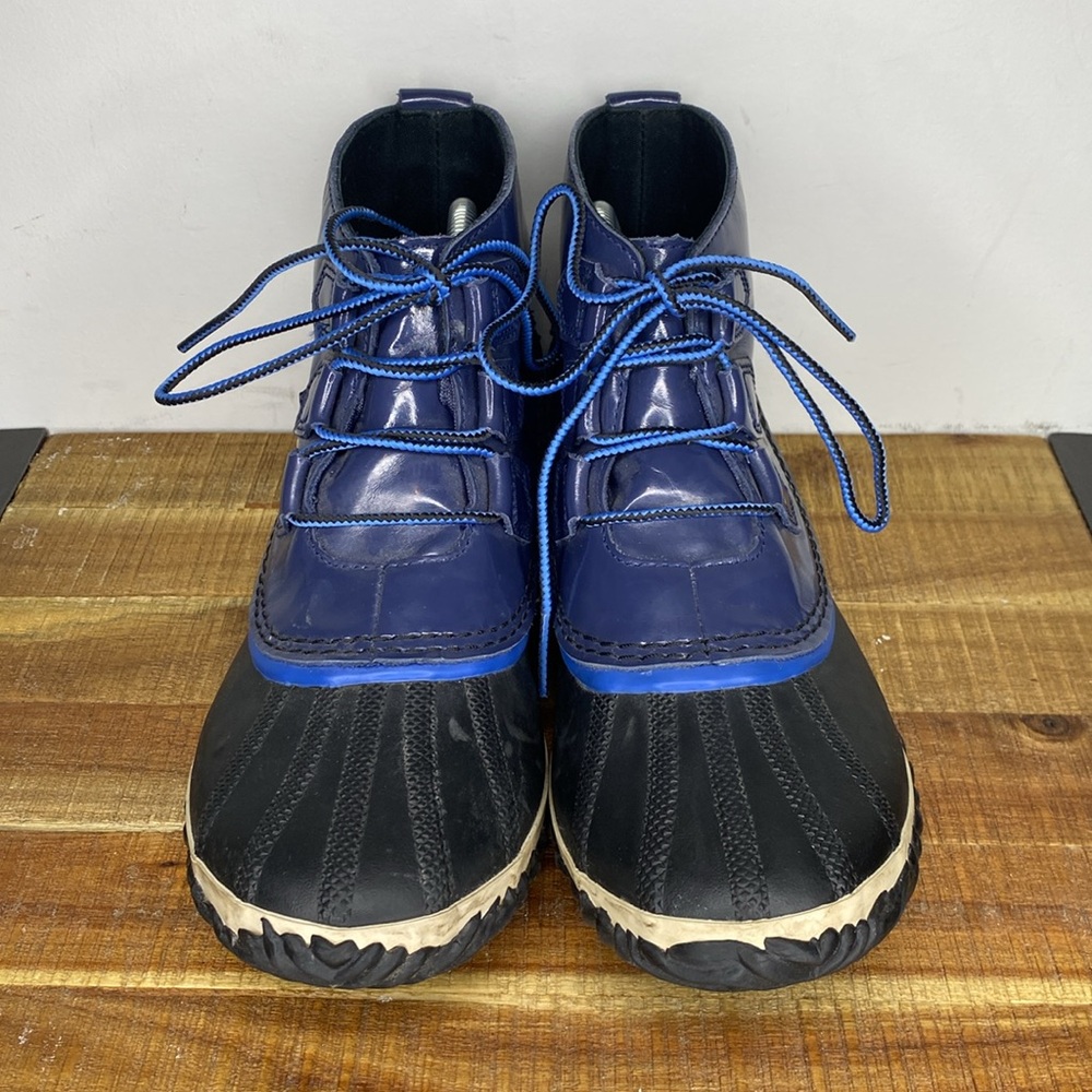 Sorel Out N About Nocturnal Blue Ankle Boots: Size 9.5 - Picture 2 of 9